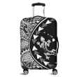 Alohawaii Accessory - Hawaiian Map Gecko Tattoo Kakau Polynesian Luggage Covers White