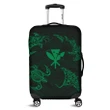 Alohawaii Accessory - Polynesian Turtle Hammerhead Shark Ray Kanaka Hawaii Luggage Covers Circle Green