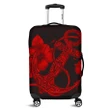 Alohawaii Accessory - Hawaiian Anchor Poly Tribal Hibiscus Polynesian Luggage Covers Red