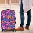 Hawaii Tropical Flowers Pink Luggage Cover - AH - J1 - Alohawaii