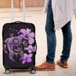 Hibiscus Plumeria Mix Polynesian Violet Turtle Luggage Covers - AH - J1 - Alohawaii
