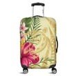 Alohawaii Accessory - Hawaii Polynesian Turtle Tropical Hibiscus Plumeria Luggage Covers - Beige