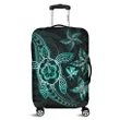 Alohawaii Accessory - Kanaka Map Hibiscus Plumeria Turtle Art Turquoise Polynesian Luggage Covers