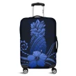 Alohawaii Accessory - Hawaii Polynesian Pineapple Hibiscus Luggage Covers - Blue