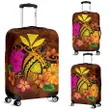 Alohawaii Accessory - Hawaii Turtle Tribal Map Hibiscus Plumeria Luggage Covers