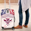 Hawaiian Kanaka Luggage Covers Flag Nation Demodern White AH J1 - Alohawaii