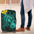 Hawaii Hibiscus Luggage Cover - Harold Turtle - Turquoise - AH J9 - Alohawaii