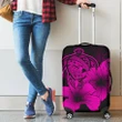 Hawaii Hibiscus Luggage Cover - Turtle Map - Pink - AH J9 - Alohawaii