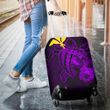 Hawaii Hibiscus Luggage Cover - Harold Turtle - Purple - AH J9 - Alohawaii