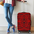 Alohawaii Accessory - Polynesian Seamless Red Luggage Covers
