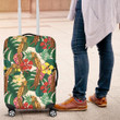 Hawaii Tropical Leaves Flowers And Birds Floral jungle Luggage Cover - AH - J1 - Alohawaii