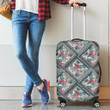 Hawaii Exotic Tropical Flowers In Pastel Colors Luggage Cover - AH - J1 - Alohawaii