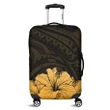 Alohawaii Accessory - Royal Hibiscus Polynesian Tribal Golden Luggage Covers