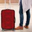 Polynesian Symmetry Red Luggage Covers - AH - J11 - Alohawaii