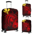 Alohawaii Accessory - Hawaii Hibiscus Luggage Cover - Harold Turtle - Red