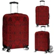 Alohawaii Accessory - Polynesian Lauhala Mix Red Luggage Covers