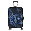 Alohawaii Accessory - Kanaka Map Hibiscus Plumeria Turtle Art Blue Polynesian Luggage Covers
