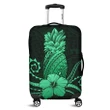 Alohawaii Accessory - Hawaii Polynesian Pineapple Hibiscus Luggage Covers - Green