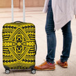Polynesian Seamless Yellow Luggage Covers - AH - J11 - Alohawaii
