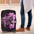 Hibiscus Plumeria Mix Polynesian Pink Turtle Luggage Covers - AH - J1 - Alohawaii