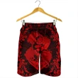 Alohawaii Short - Hawaii Anchor Hibiscus Flower Vintage Men's Shorts - AH - Red - J5C