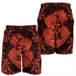 Alohawaii Short - Hawaii Anchor Hibiscus Flower Vintage Men's Shorts - AH - Orange - J5C