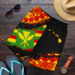 Kanaka Flag Polynesian Shorts - Nora Style - AH J9 - Alohawaii