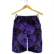 Alohawaii Short - Hawaii Anchor Hibiscus Flower Vintage Men's Shorts - AH - Purple - J5C