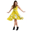 Hawaiian Hula Girls Dance in Yellow Midi Dress - AH J5 - Alohawaii