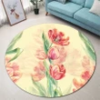 Alohawaii Home Set - Flower Art Round Carpet - AH - JR
