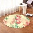 Alohawaii Home Set - Flower Art Round Carpet - AH - JR
