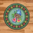 Alohawaii Home Set - Lovely Honu Turtle Tropical Round Carpet