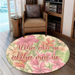 Hawaii Tropical Hibiscus Plumeria Round Carpet - AH - J4R | Alohawaii Store | Home Set Home Decor | Accessories for your home | Hawaiian Round Carpet | Polynesian design for you