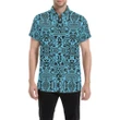 Alohawaii Shirt - Polynesian Short Sleeve Shirt Grown Blue White