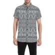 Polynesian Short Sleeve Shirt Black And White - AH - J1 - Alohawaii