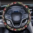 Hawaii Tropical Flowers Watercolor. Hawaii Universal Steering Wheel Cover with Elastic Edge - AH - J6 - Alohawaii