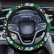 Animals And Tropical Flowers Hawaii Universal Steering Wheel Cover with Elastic Edge - AH - J6 - Alohawaii