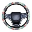 Alohawaii Accessory - Hawaii Tropical Leaf Triangle Pattern Hawaii Universal Steering Wheel Cover with Elastic Edge