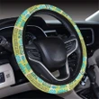 Hawaii Seamless Exotic Tiki Pattern Hawaii Universal Steering Wheel Cover with Elastic Edge - AH - J6 - Alohawaii