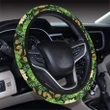 Hawaii Tropical Leaves And Plumeria Hawaii Universal Steering Wheel Cover with Elastic Edge - AH - J6 - Alohawaii