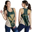 Alohawaii Clothing - (Custom) Hawaii Kanaka Map Women's Racerback Tank Special Edition - James Style - Green
