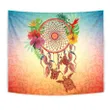 Alohawaii Tapestry - Flower Dreamcatcher Tapestry