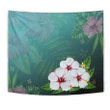 Alohawaii Tapestry - Hibiscus White Flower Gleeful Tapestry