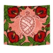 Alohawaii Tapestry - Hawaii Turtle Hibiscus Pink Tapestry - Fide Style