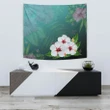 Hibiscus White Flower Gleeful Tapestry - AH - J1 - Alohawaii