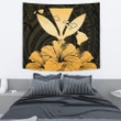 Hawaiian Kanaka Tapestry Hibiscus Polynesian Love Gold J1 - Alohawaii