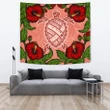 Hawaii Turtle Hibiscus Pink Tapestry - Fide Style - AH - J4 - Alohawaii