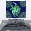 Hawaii Polynesian Turtle Hibiscus Tapestry - Green - AH - J4 - Alohawaii
