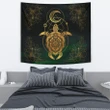 Turtle Hibiscus Golden Galaxy Tapestry - AH - J1 - Alohawaii