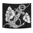 Alohawaii Tapestry - Anchor White Poly Tribal Tapestry